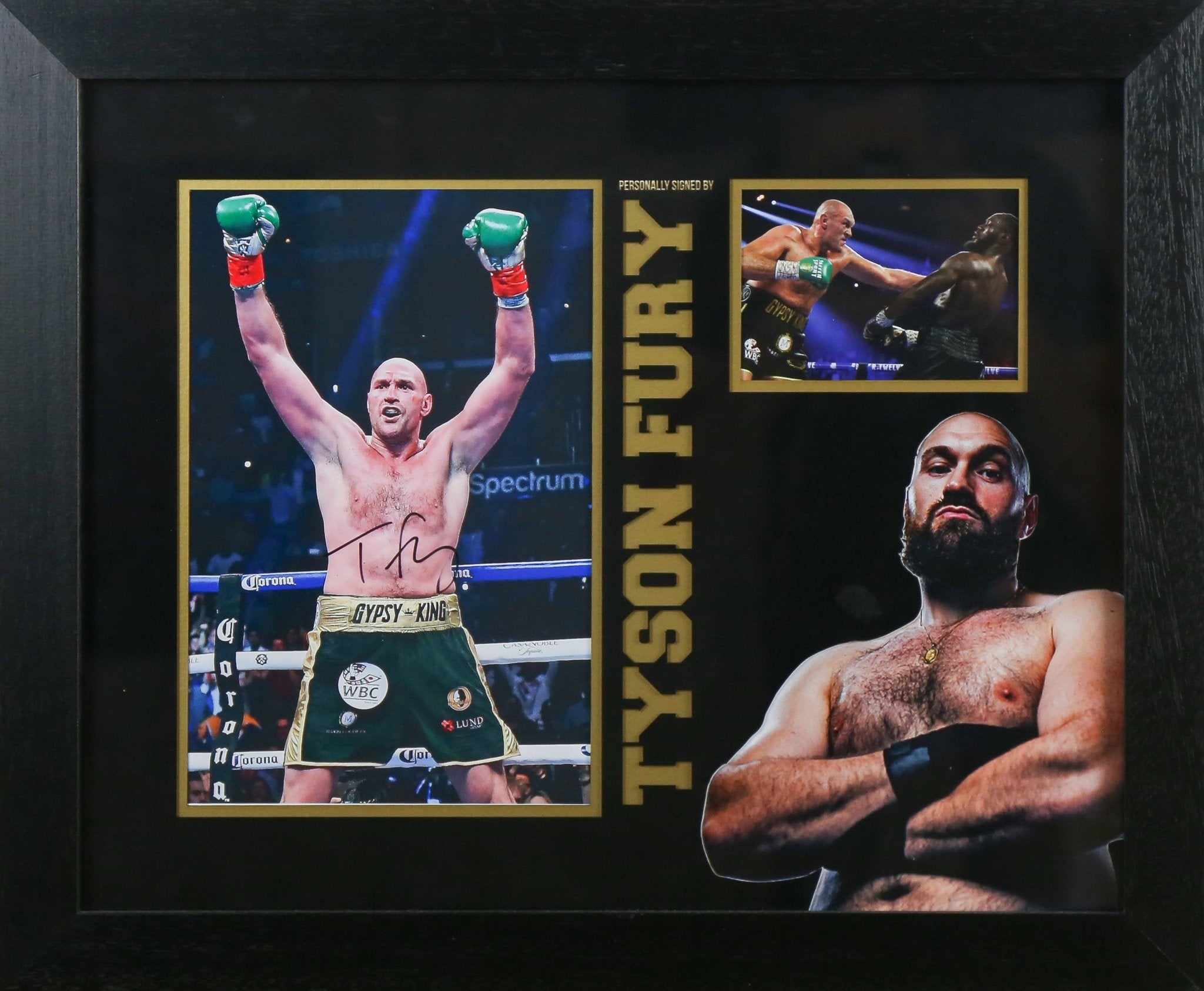 Tyson Fury Signed 12x8 Photograph Framed Display - Memorabilia Framers Shop